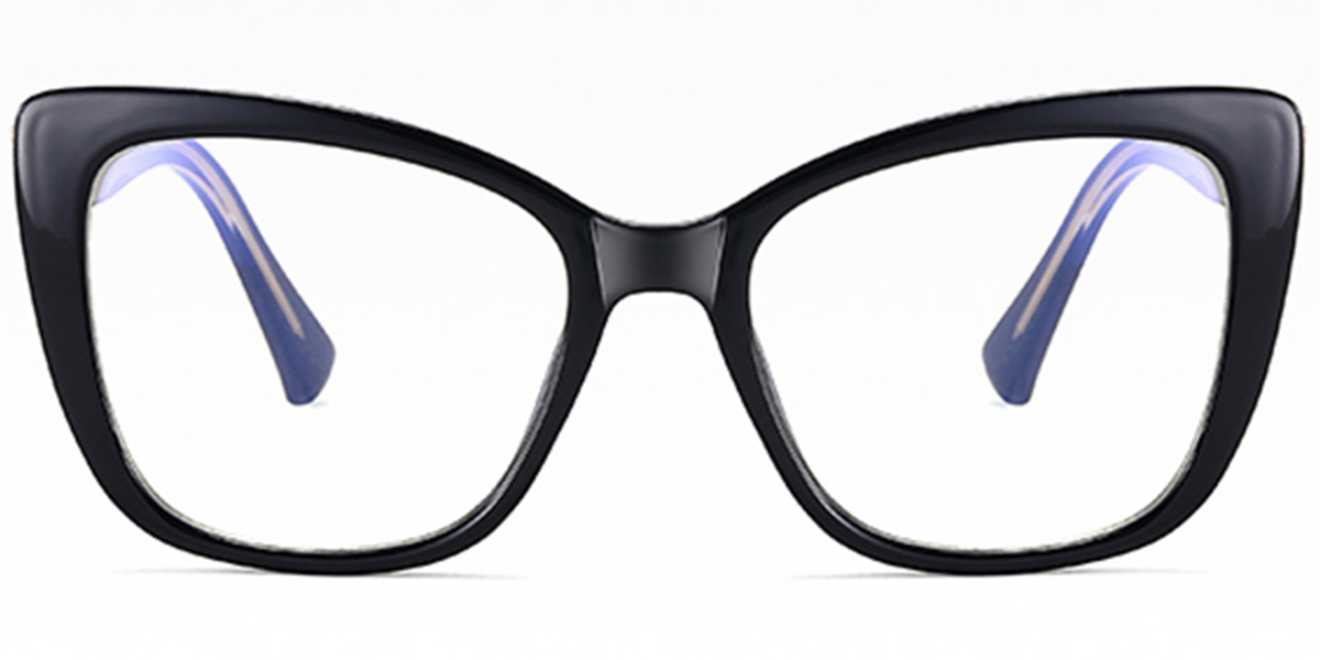 Cat Eye Blue Light Blocking Glasses black