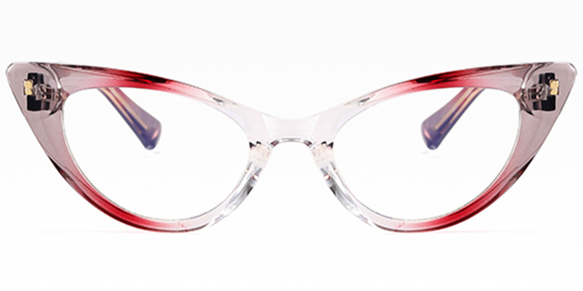 Cat Eye Blue Light Blocking Glasses gradient_red