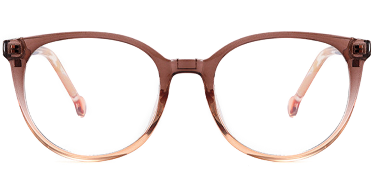 Square Blue Light Blocking Glasses gradient_brown