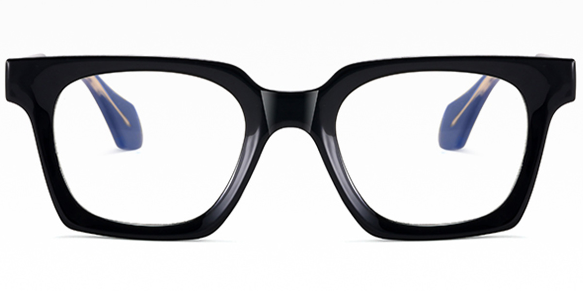 Square Blue Light Blocking Glasses black