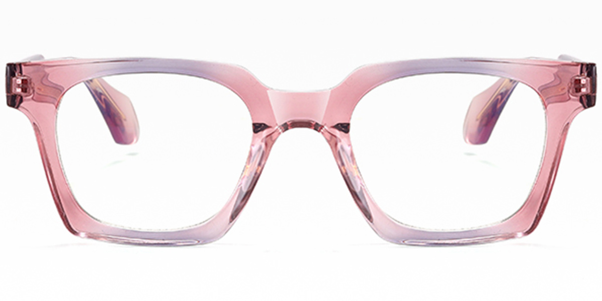 Square Blue Light Blocking Glasses gradient_pink