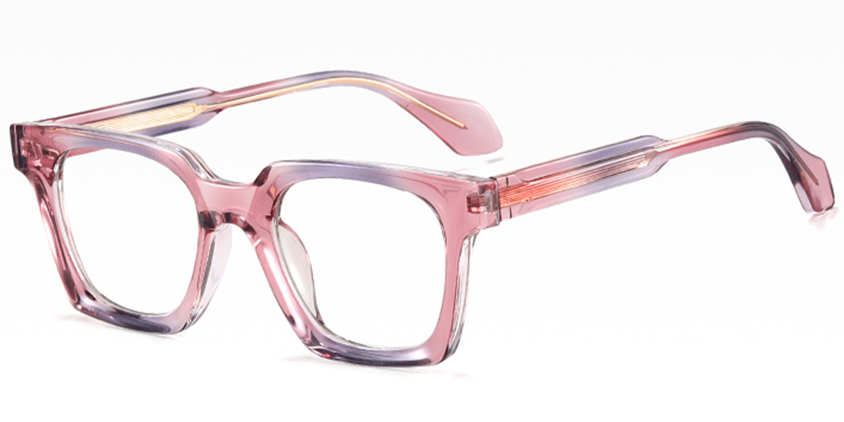 Square Blue Light Blocking Glasses gradient_pink