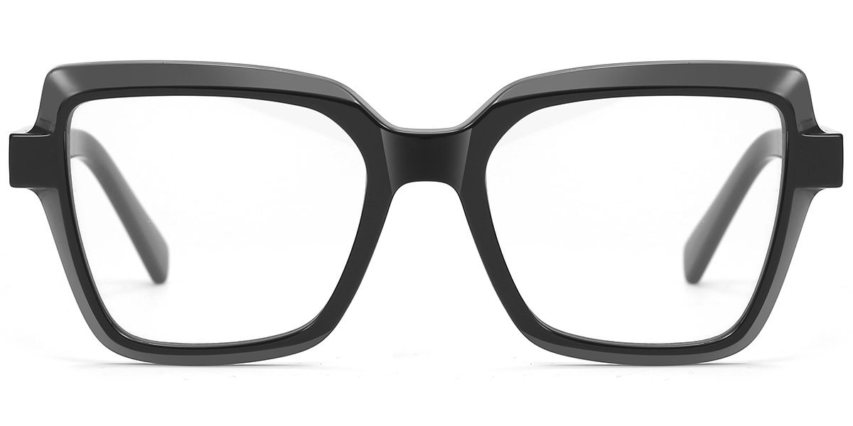 Square Blue Light Blocking Glasses black