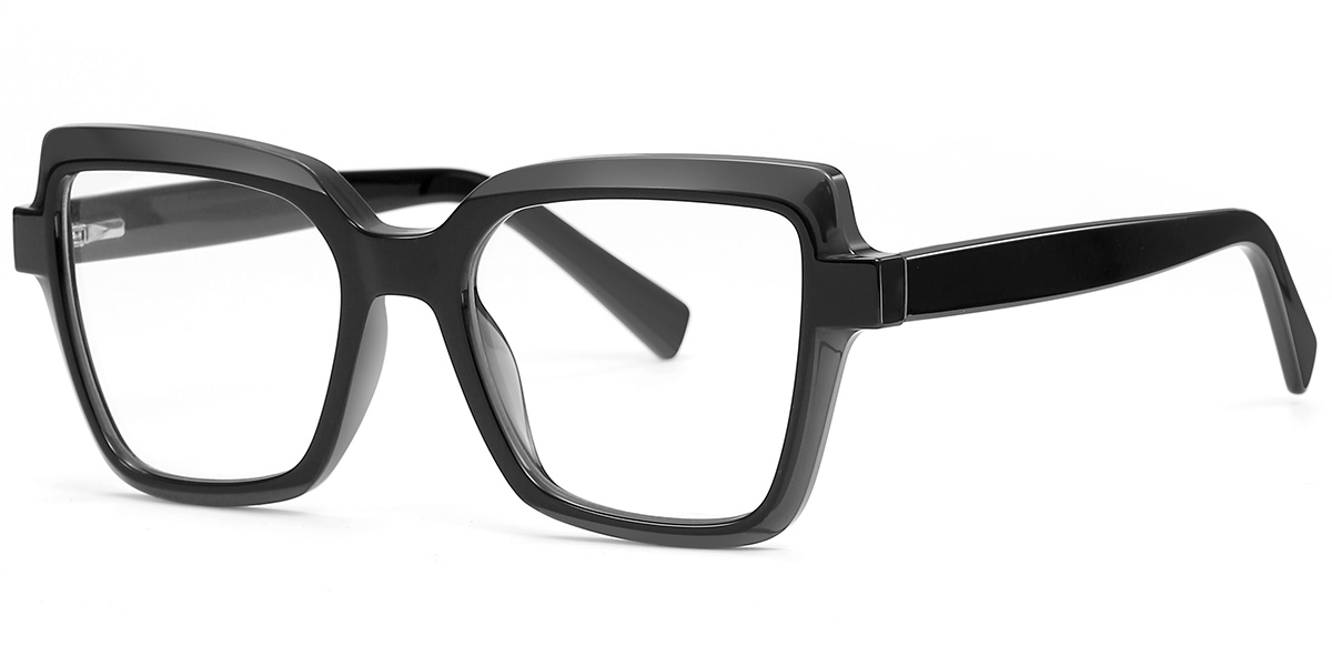 Square Blue Light Blocking Glasses black