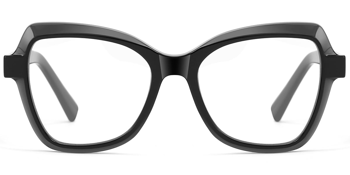 Square Blue Light Blocking Glasses black