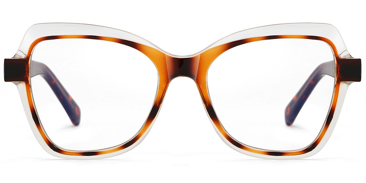 Square Blue Light Blocking Glasses translucent-tortoiseshell