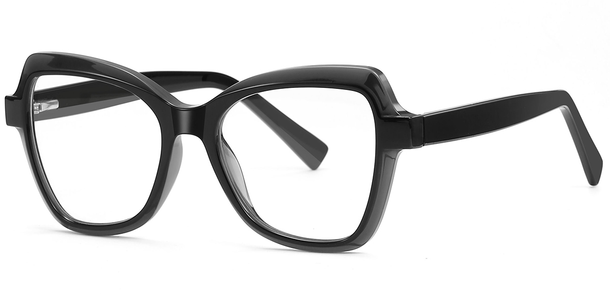 Square Blue Light Blocking Glasses black