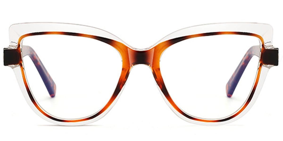 Cat Eye Blue Light Blocking Glasses translucent-tortoiseshell