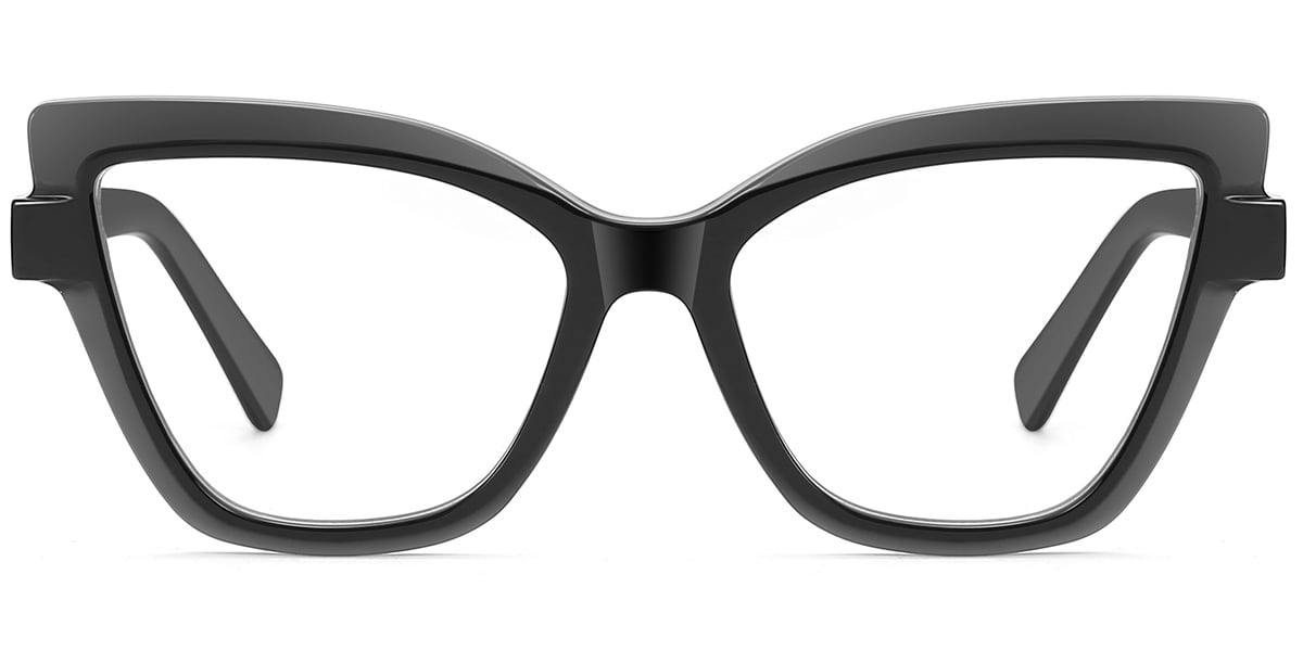 Square Blue Light Blocking Glasses black