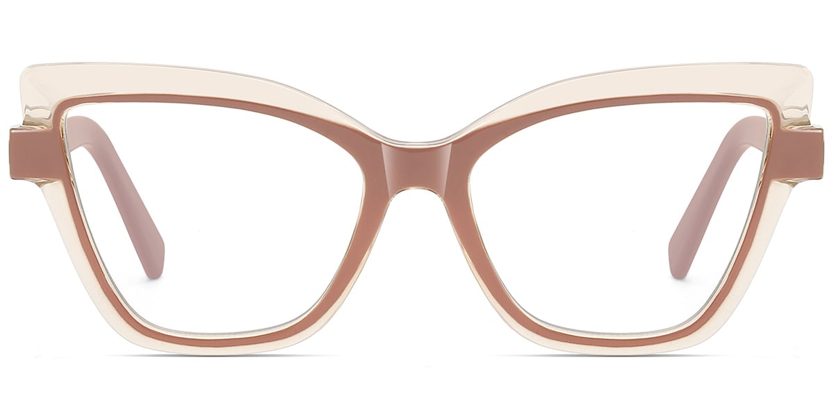 Square Blue Light Blocking Glasses translucent-brown