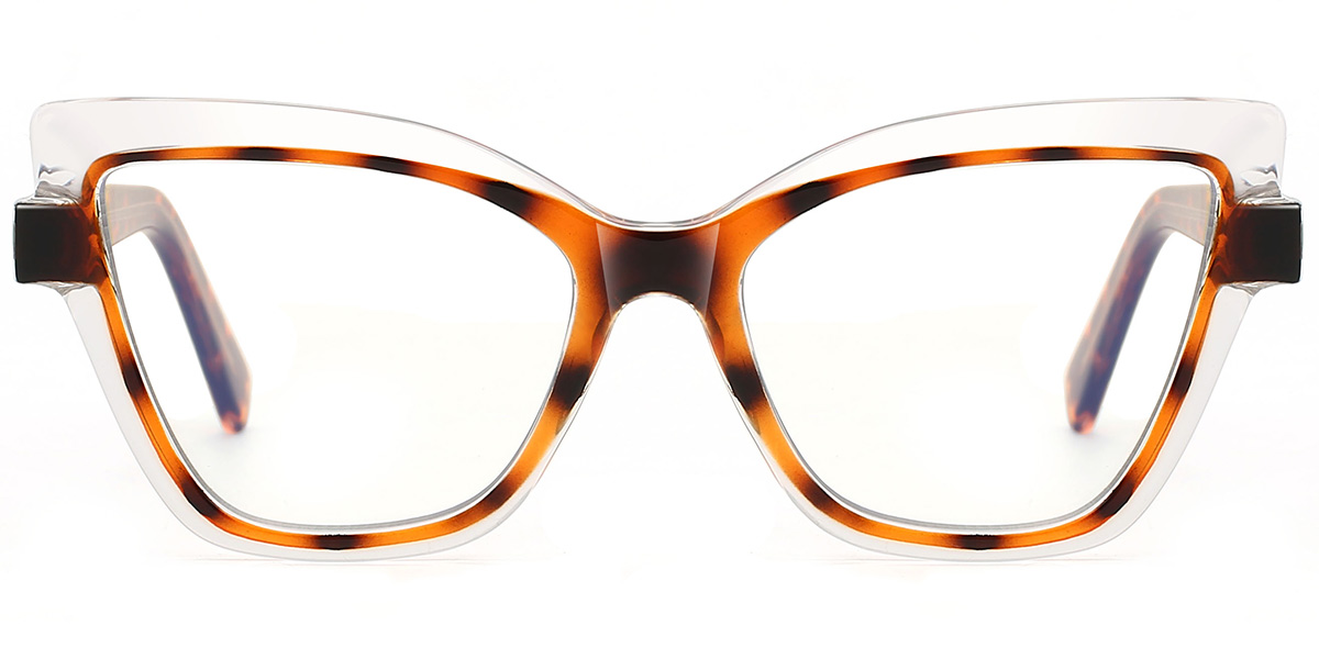 Square Blue Light Blocking Glasses translucent-tortoiseshell