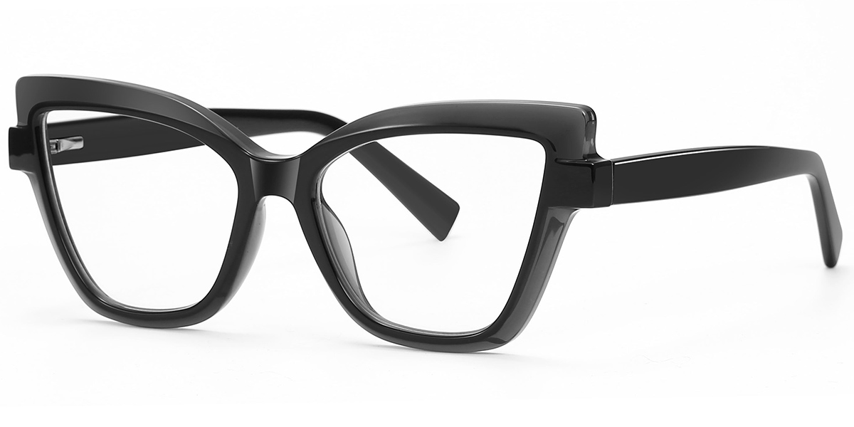 Square Blue Light Blocking Glasses black