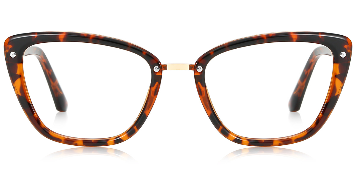 Rectangle Blue Light Blocking Glasses tortoiseshell