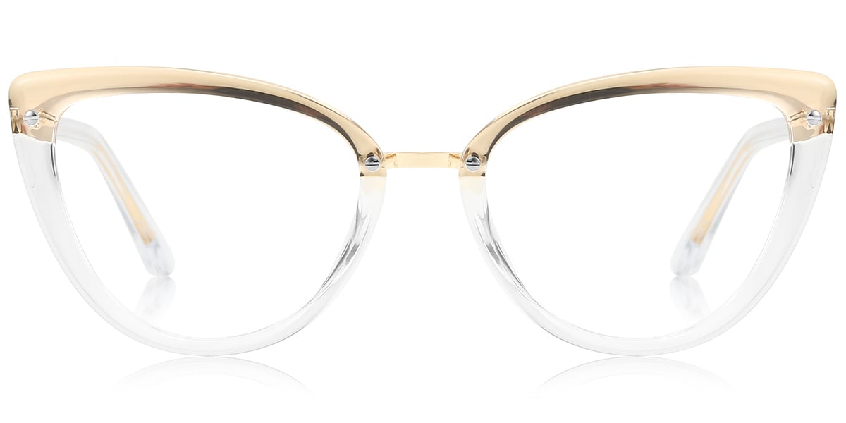 Cat Eye Blue Light Blocking Glasses translucent-light_brown