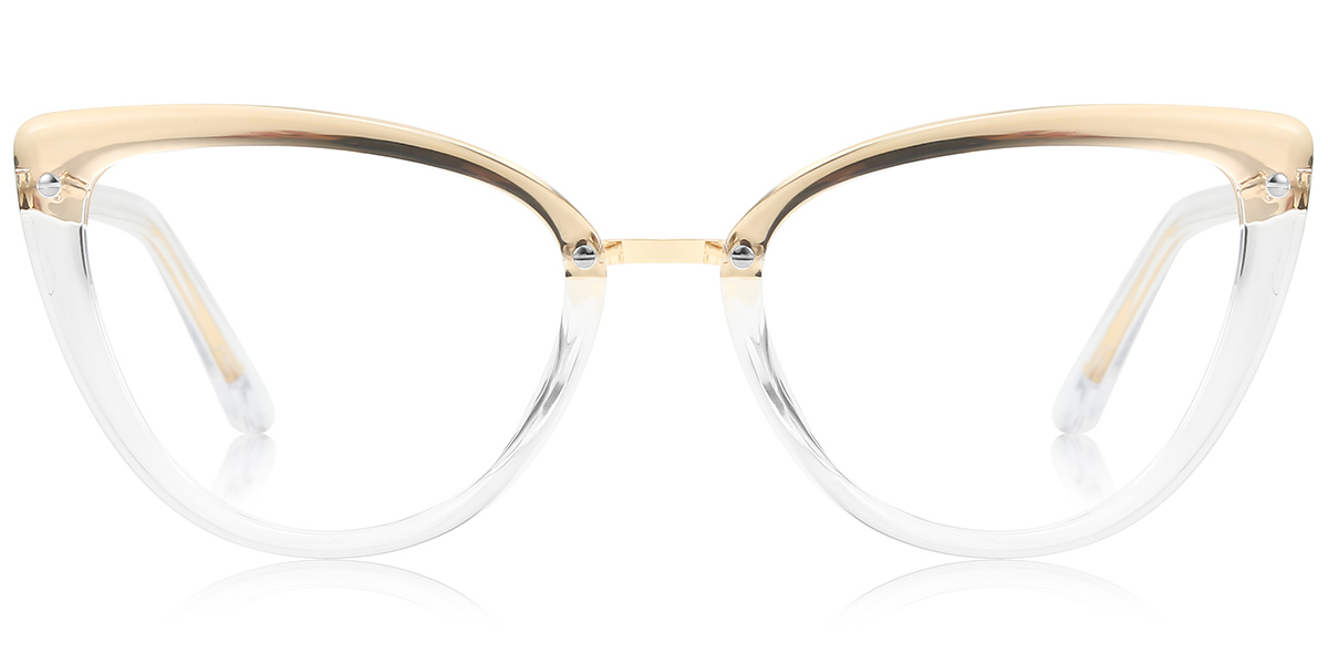 Cat Eye Blue Light Blocking Glasses translucent-light_brown