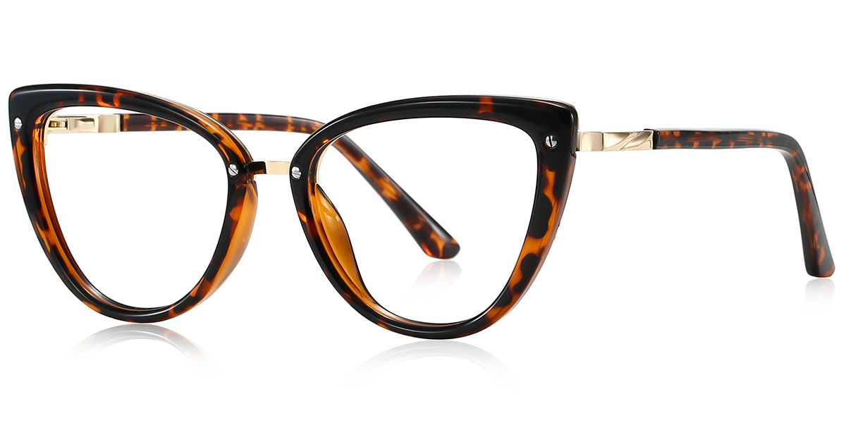 Cat Eye Blue Light Blocking Glasses tortoiseshell