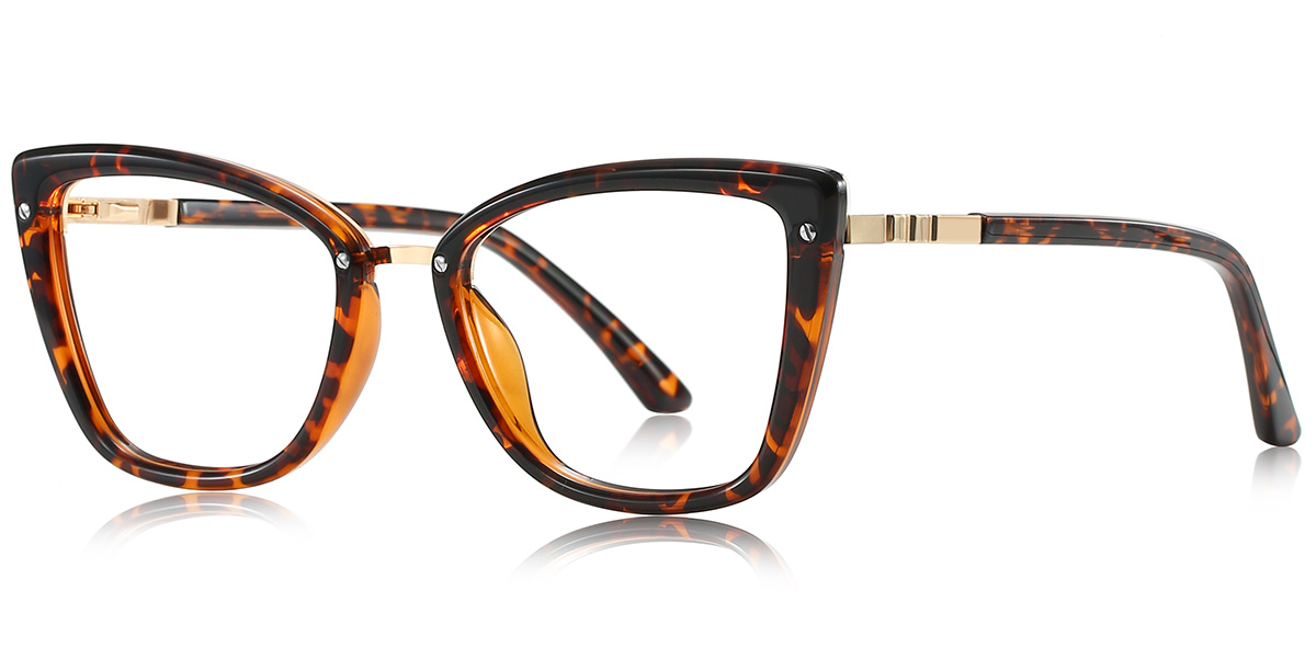 Cat Eye Blue Light Blocking Glasses tortoiseshell