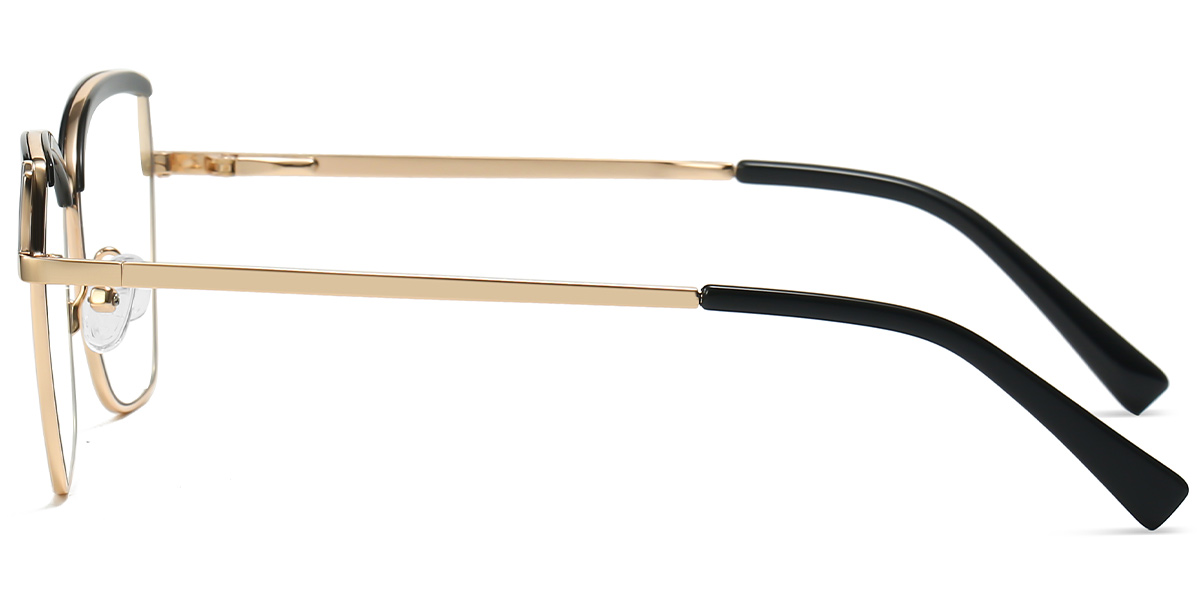Cat Eye Browline Blue Light Blocking Glasses black