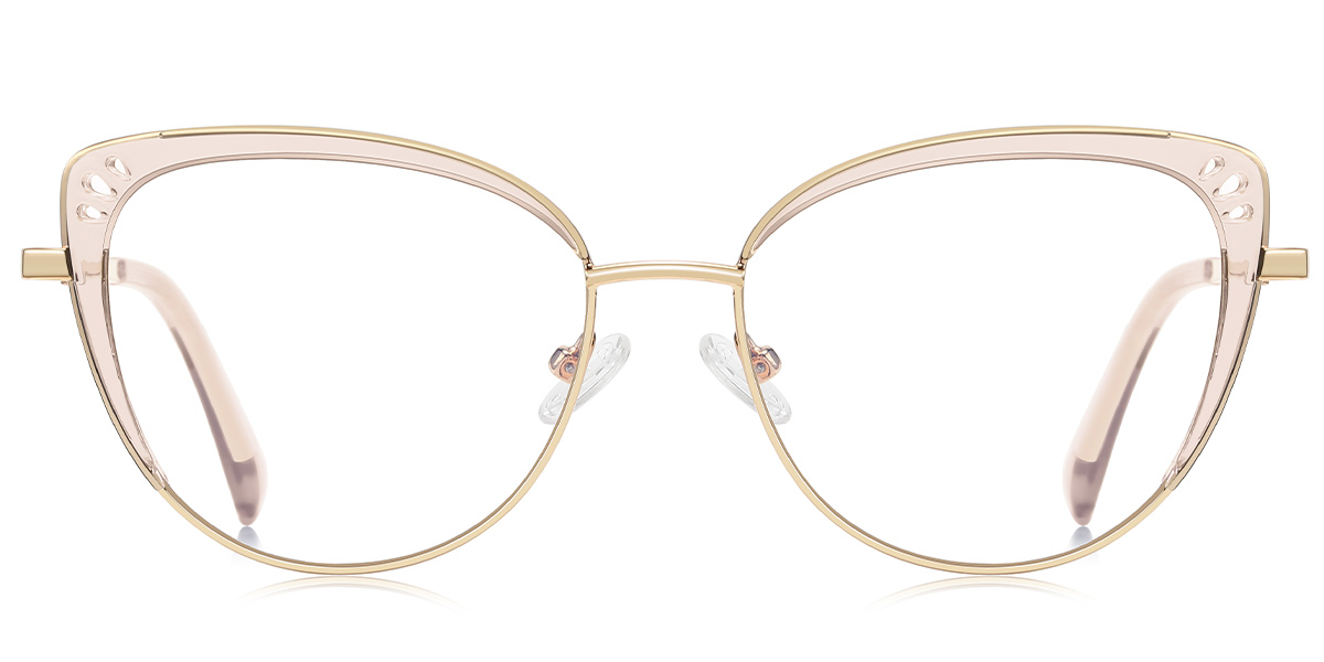 Cat Eye Blue Light Blocking Glasses translucent-light_brown