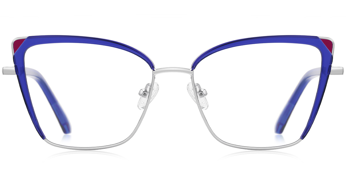 Cat Eye Blue Light Blocking Glasses translucent-blue