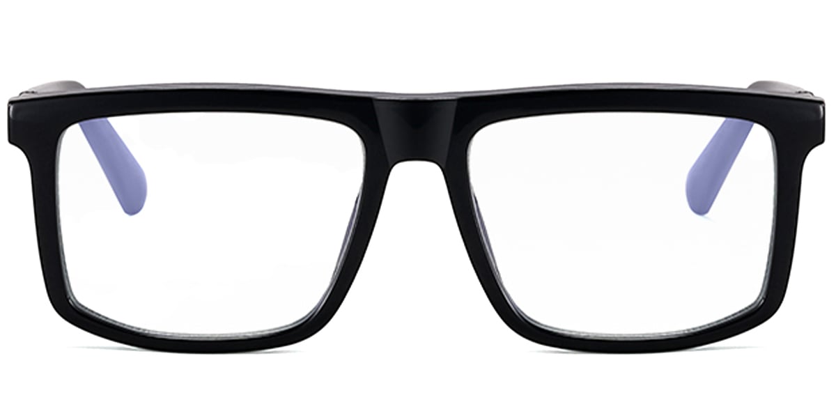 Rectangle Blue Light Blocking Glasses black