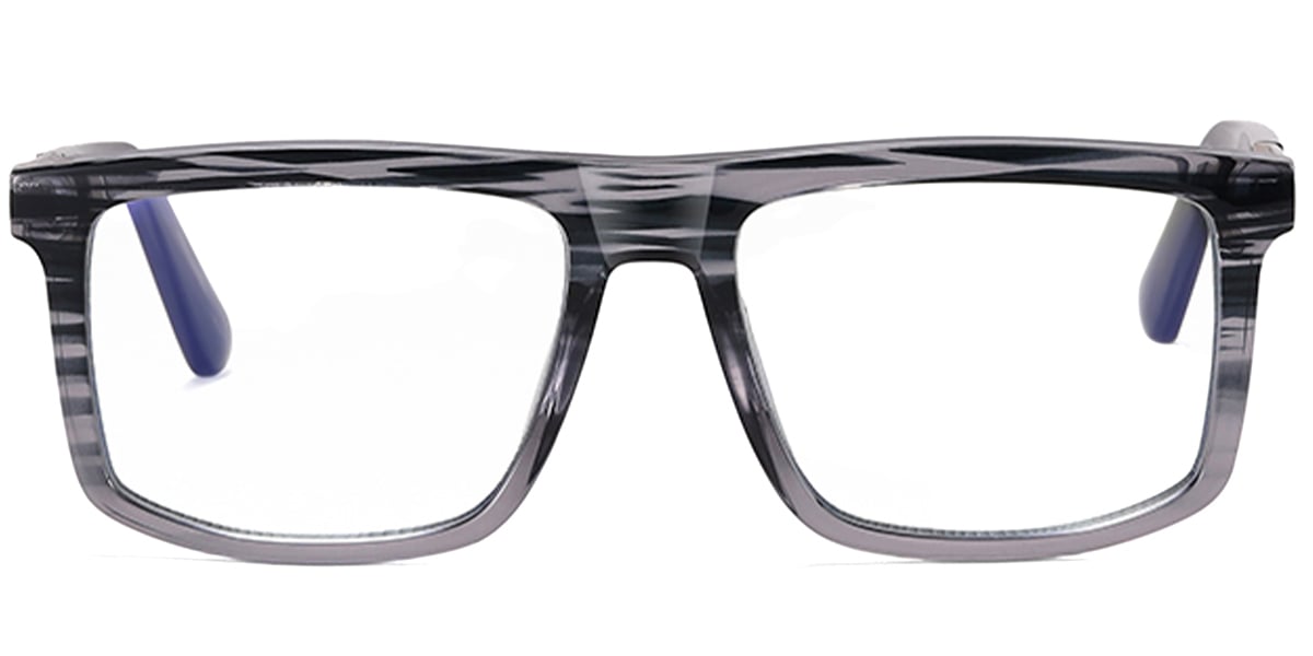 Rectangle Blue Light Blocking Glasses pattern-grey