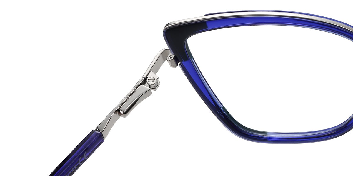 Cat Eye Blue Light Blocking Glasses pattern-blue