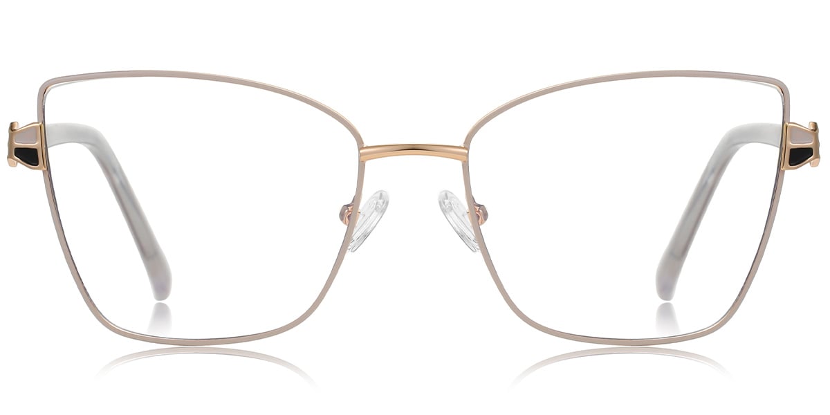 Cat Eye Blue Light Blocking Glasses beige