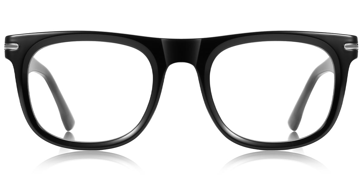 Square Blue Light Blocking Glasses black