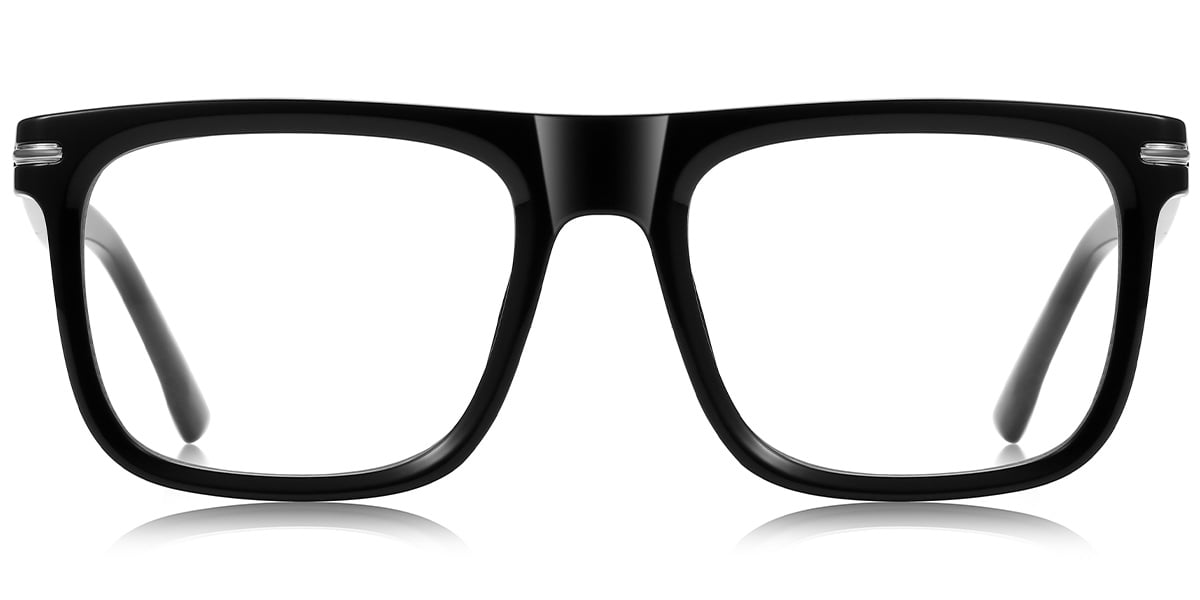 Square Blue Light Blocking Glasses black