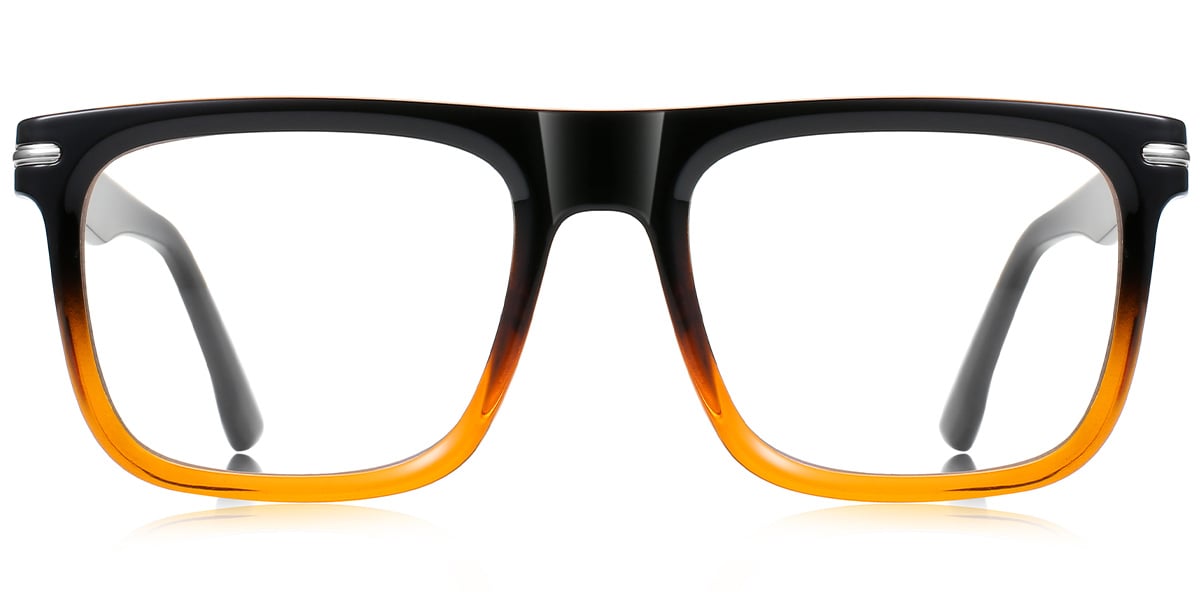 Square Blue Light Blocking Glasses gradient_black