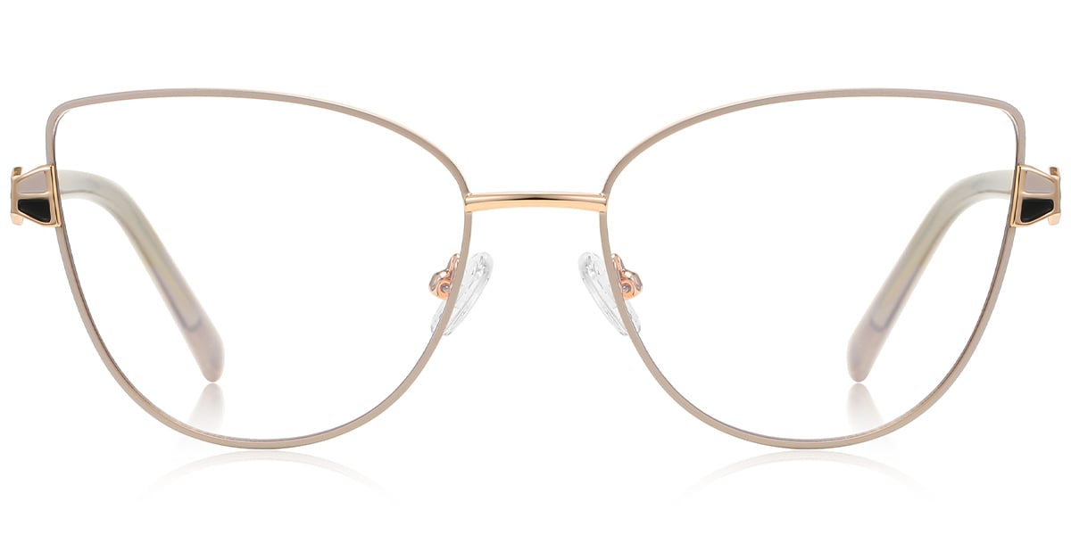 Cat Eye Blue Light Blocking Glasses beige