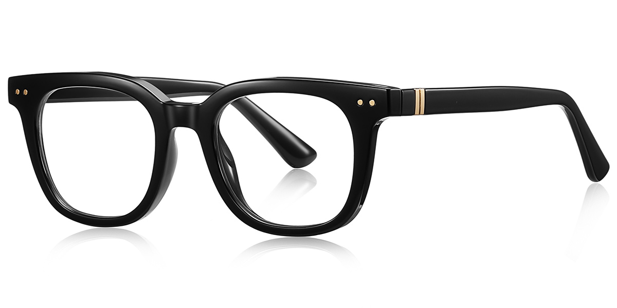 Square Blue Light Blocking Glasses black