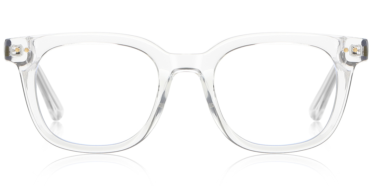 Square Blue Light Blocking Glasses translucent