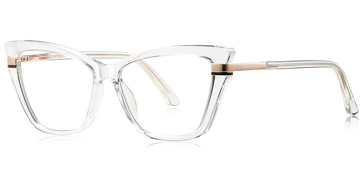 Cat Eye Blue Light Blocking Glasses translucent