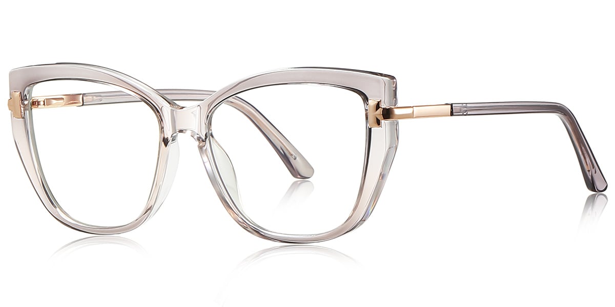 Square Blue Light Blocking Glasses gradient_grey