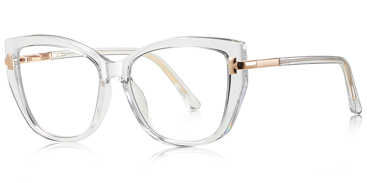 Square Blue Light Blocking Glasses translucent