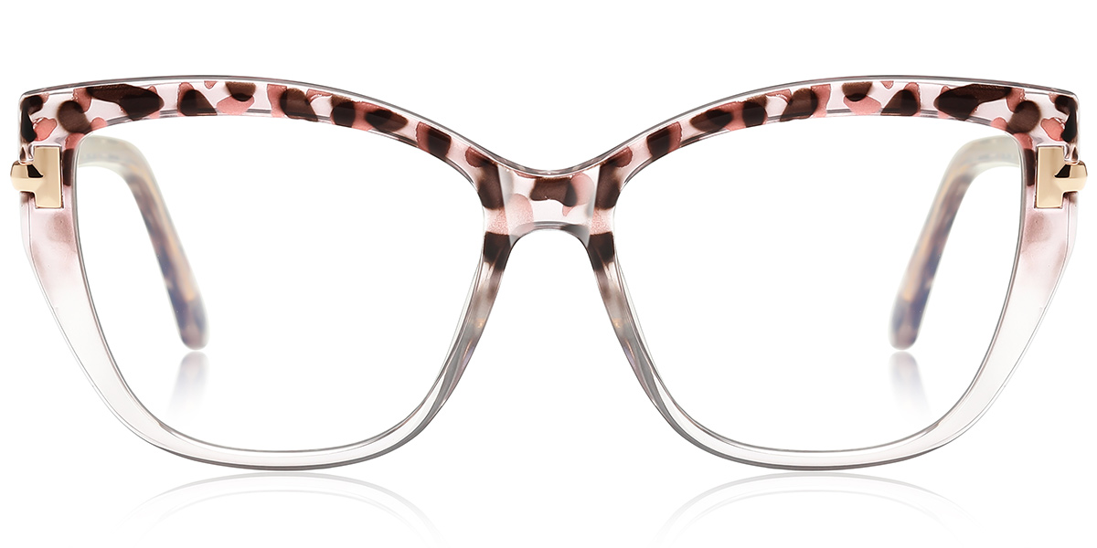 Square Blue Light Blocking Glasses translucent-tortoiseshell