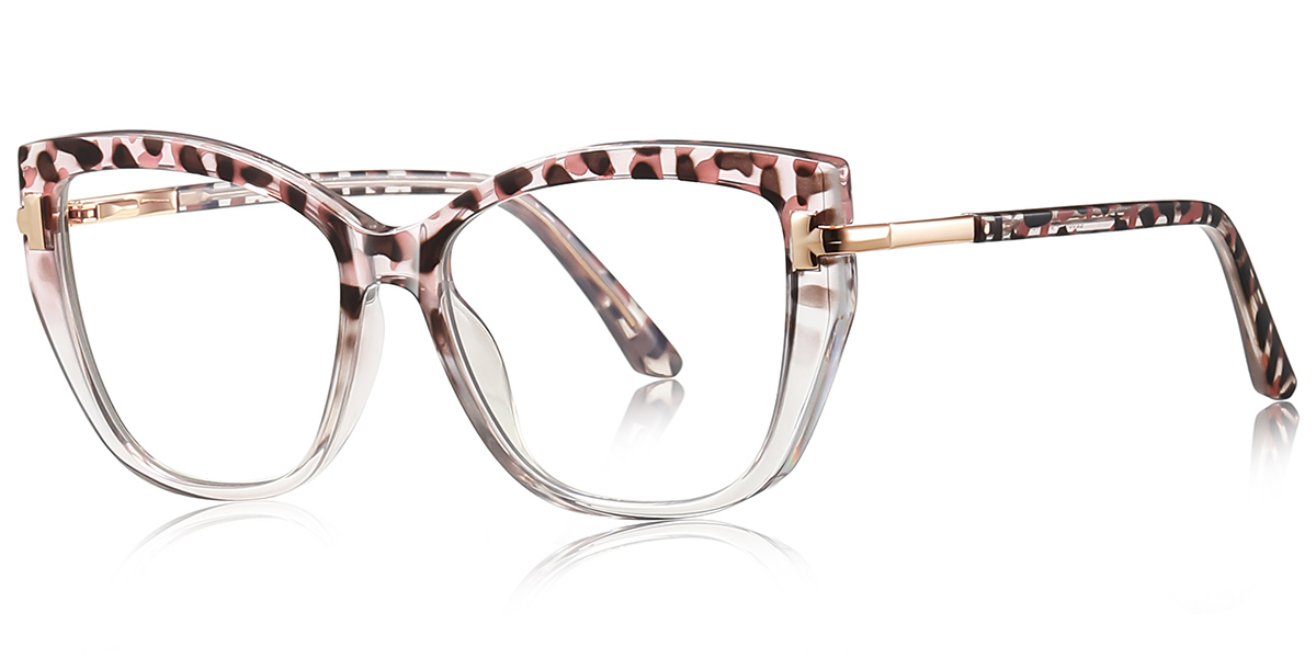 Square Blue Light Blocking Glasses translucent-tortoiseshell