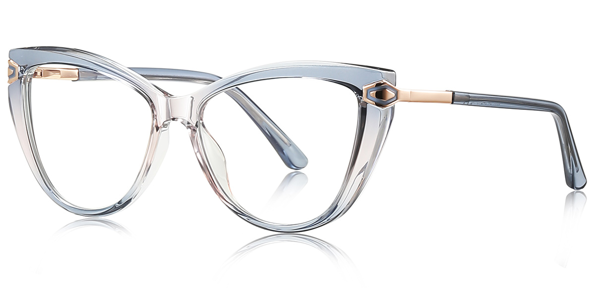 Cat Eye Blue Light Blocking Glasses gradient_blue