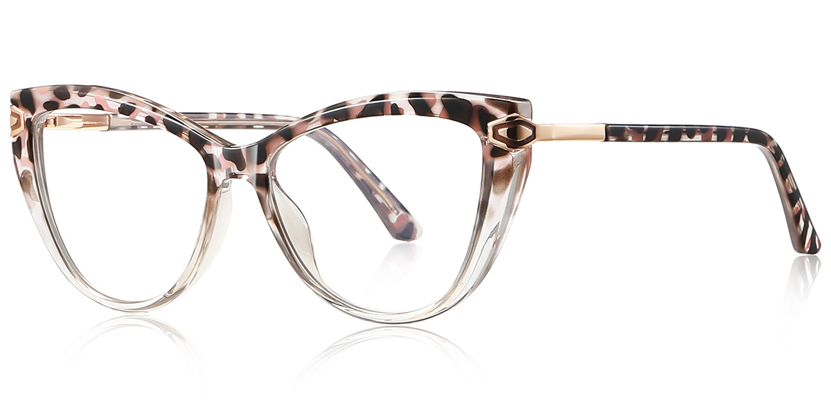 Cat Eye Blue Light Blocking Glasses translucent-tortoiseshell