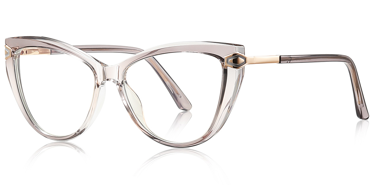 Cat Eye Blue Light Blocking Glasses gradient_grey