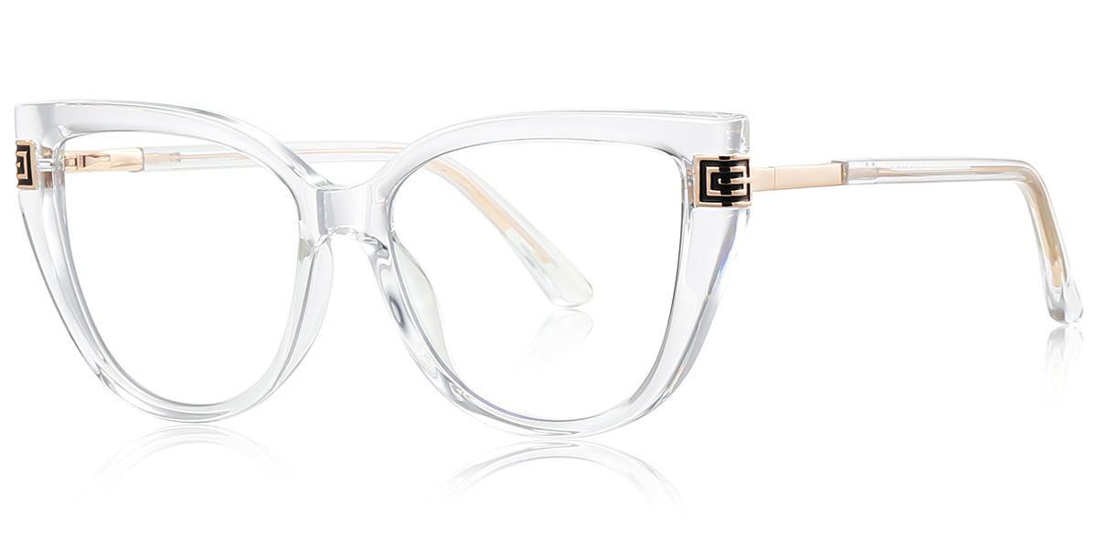 Cat Eye Blue Light Blocking Glasses translucent