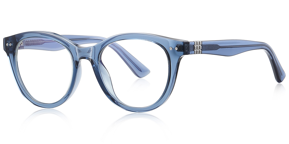 Square Blue Light Blocking Glasses translucent-blue