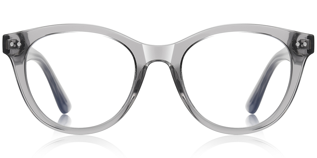 Square Blue Light Blocking Glasses translucent-grey