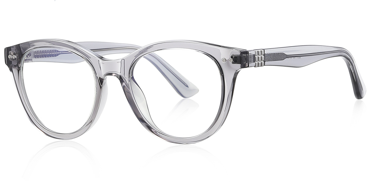Square Blue Light Blocking Glasses translucent-grey