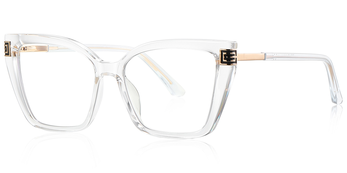 Square Blue Light Blocking Glasses translucent