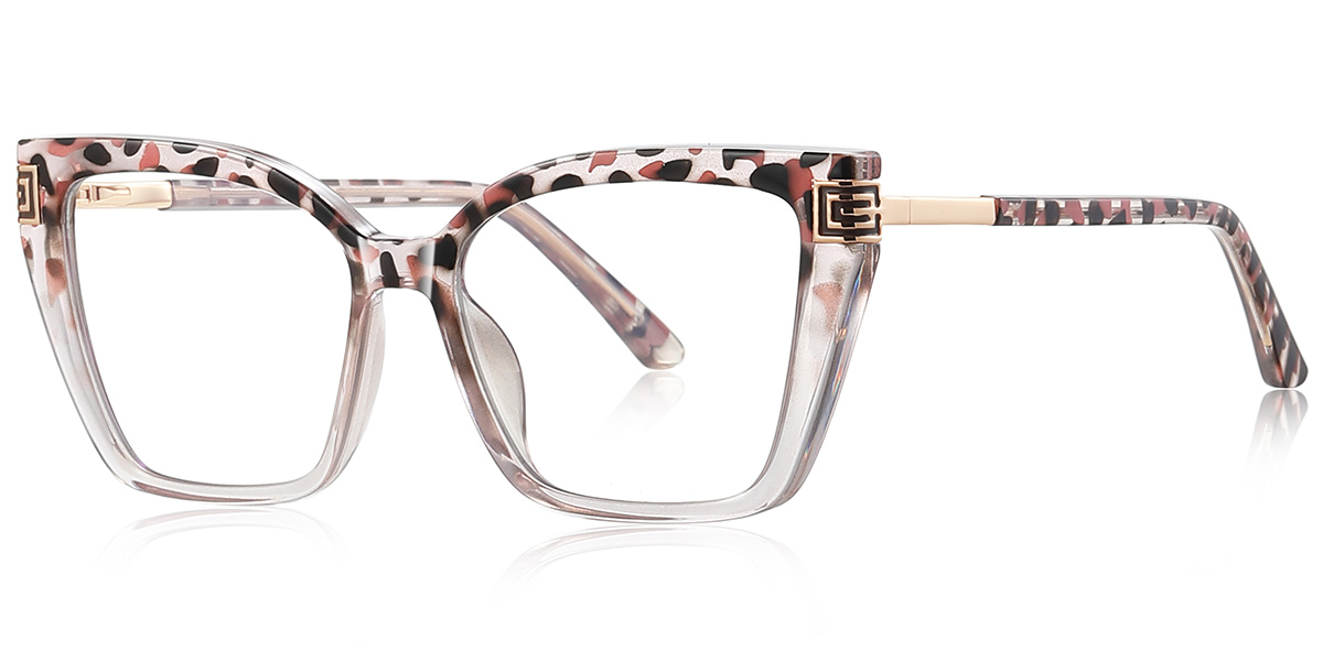 Square Blue Light Blocking Glasses pattern-tortoiseshell