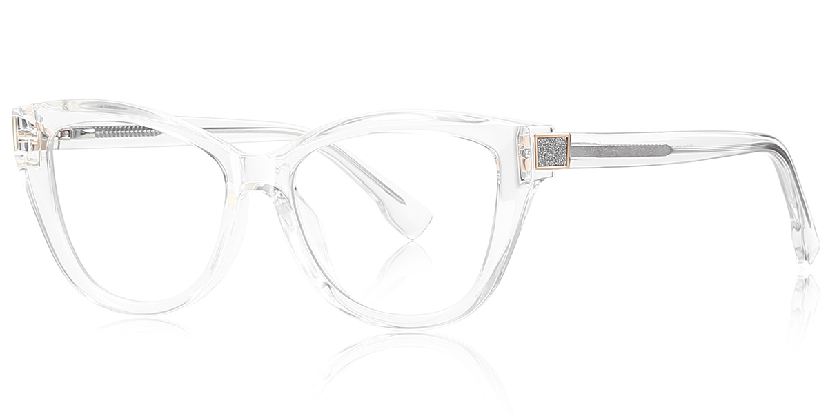 Cat Eye Blue Light Blocking Glasses translucent