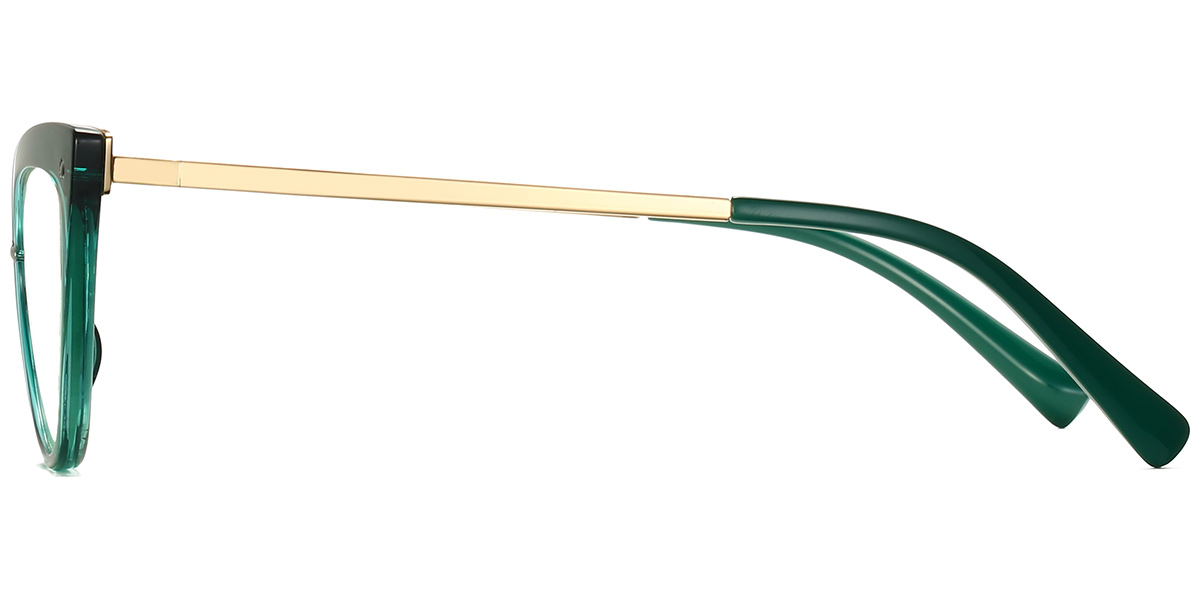 Cat Eye Blue Light Blocking Glasses translucent-green